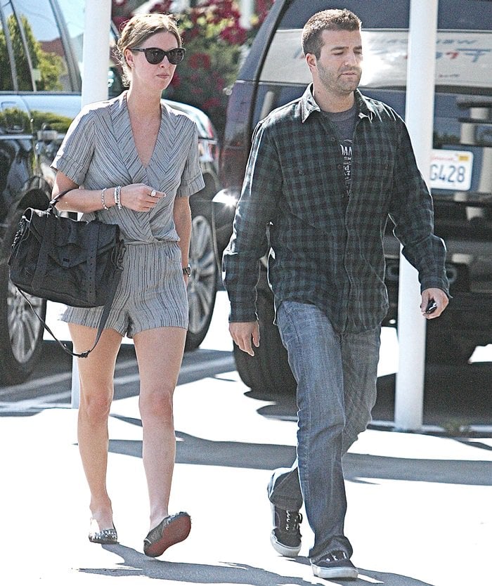 Nicky Hilton and boyfriend David Katzenberg shopping at Fred Segal in West Hollywood on April 7, 2010