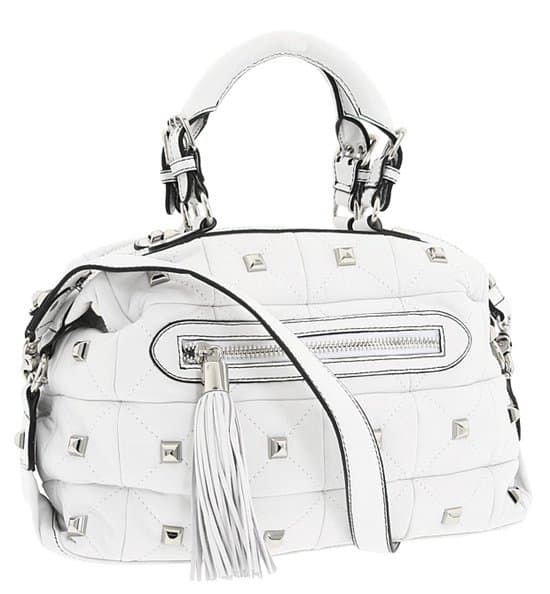 Betsey Johnson So Quilty Small Satchel in Ivory