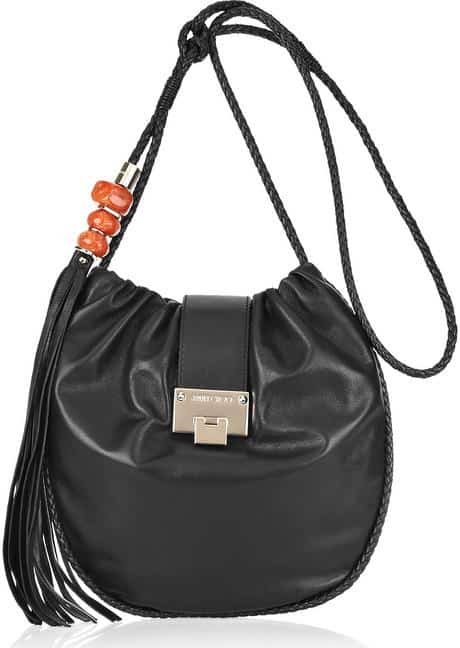 Jimmy Choo 'Roxana' Vintage Leather Bag in Black