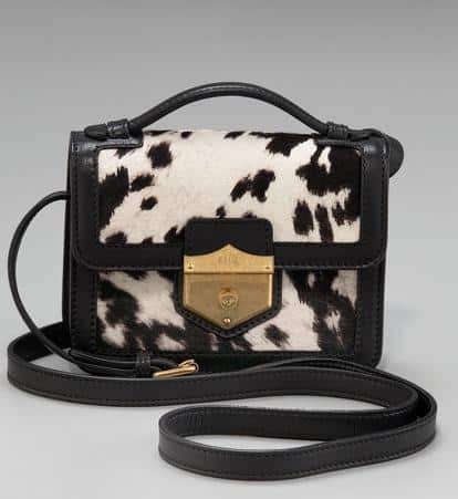 Alexander McQueen Printed Calf Hair Crossbody Bag