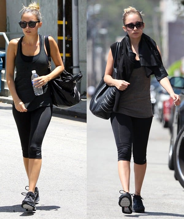 Nicole Richie showing off her House of Harlow 1960 'Phoenix' tote