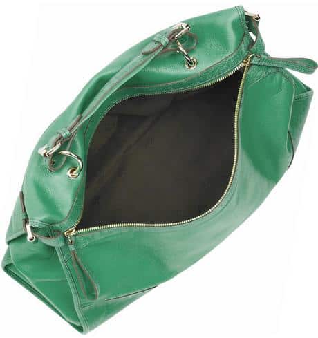 Green Emerald Mulberry Taylor Oversized Leather Satchel