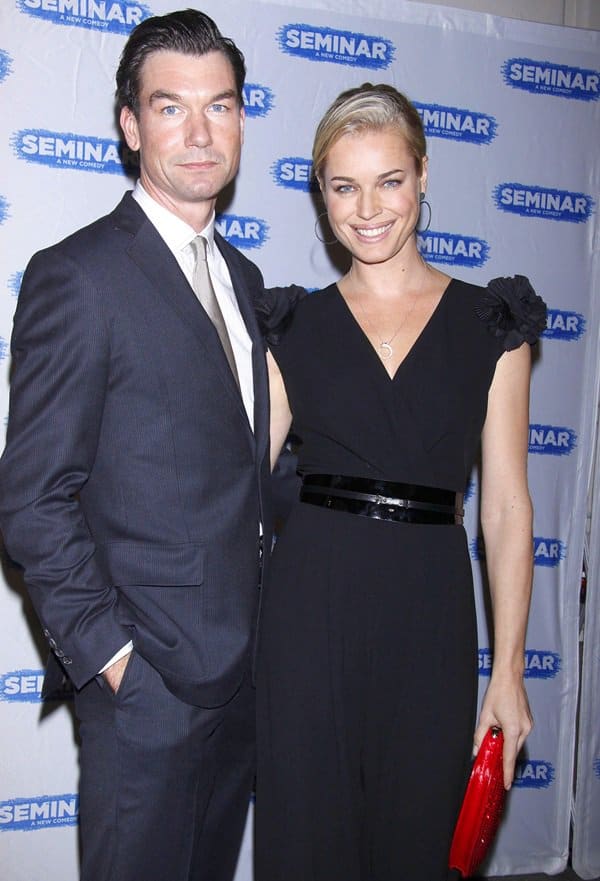 Jerry O'Connell and Rebecca Romijn at the Broadway World Premiere of 'Seminar' at the Golden Theatre in New York City on November 20, 2011