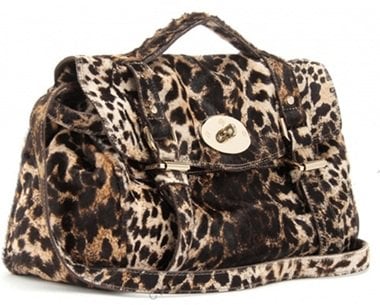 Mulberry Alexa Satchel Bag Leopard Hair Calf