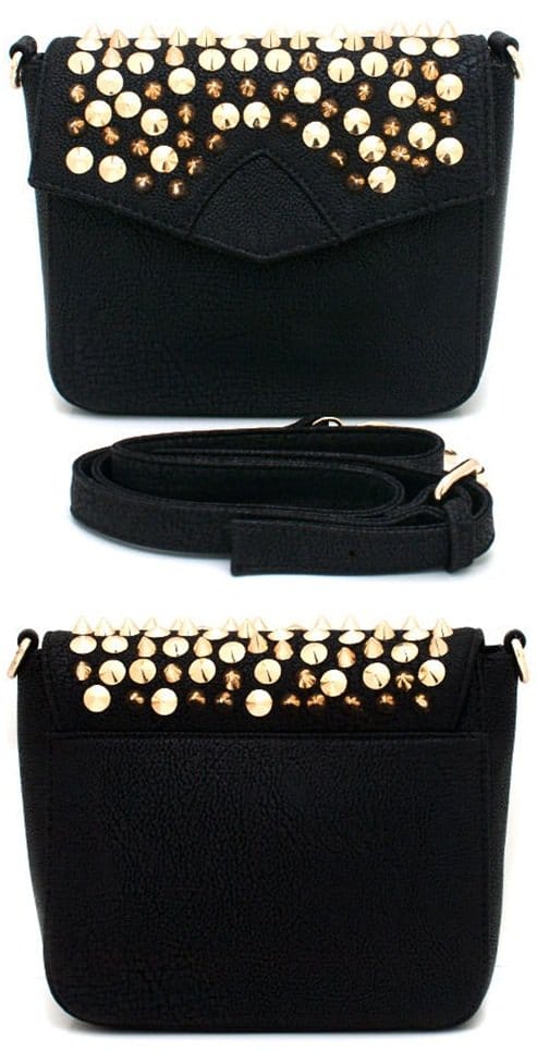 Spiked Buckle Strap Purse