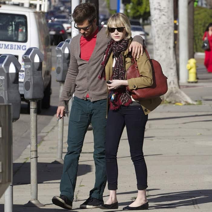Emma Stone and boyfriend Andrew Garfield