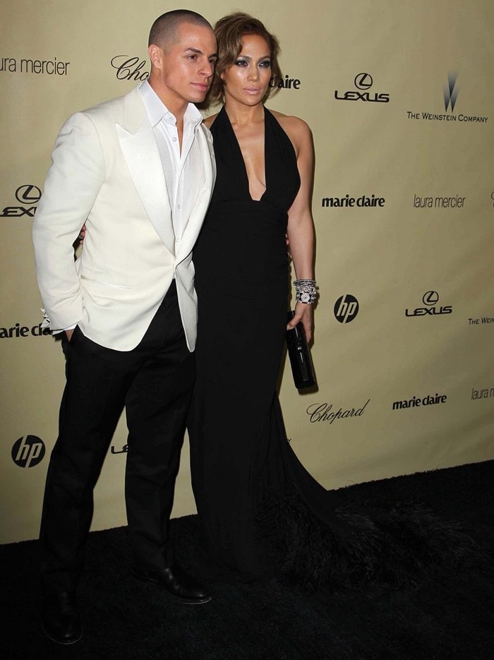 Jennifer Lopez and Casper Smart attend The Weinstein Company's 2013 Golden Globes After Party at The Beverly Hilton Hotel on January 13, 2013 in Beverly Hills, California