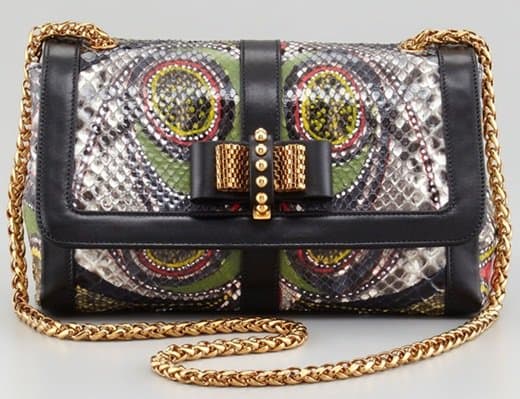 Christian Louboutin Sweet Charity Shoulder Bag in Paisley Python