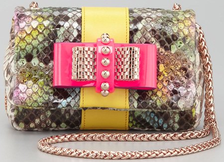 Christian Louboutin Sweet Charity Clutch in Python