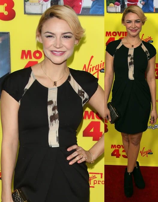 Actress Samaire Armstrong attends the premiere of Relativity Media's "Movie 43"