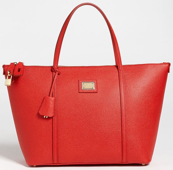 Dolce & Gabbana Miss Escape Classic Leather Tote in Red