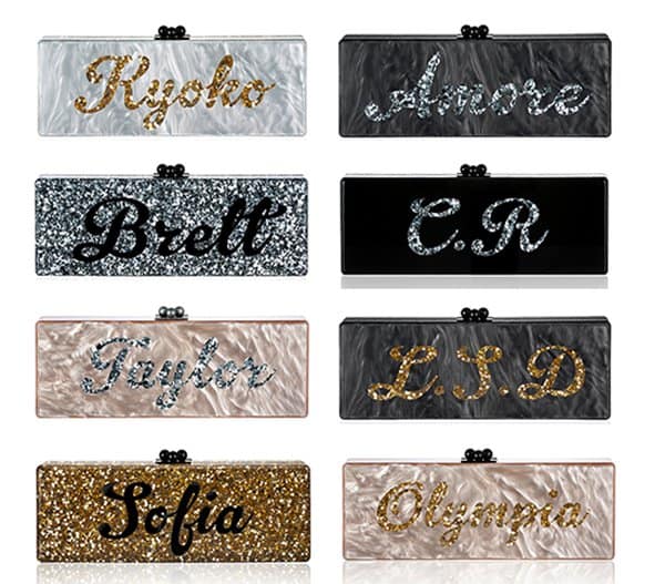 This popular clutch is made of 100% hand-poured acrylic and meticulously hand-crafted by our skilled artisans