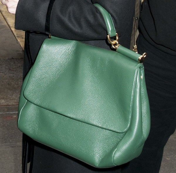 Jessica Chastain's green Dolce & Gabbana Sicily handbag