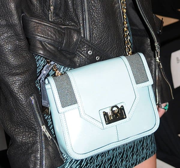 Nicky Hilton and her Rebecca Minkoff "Alaina" mini bag