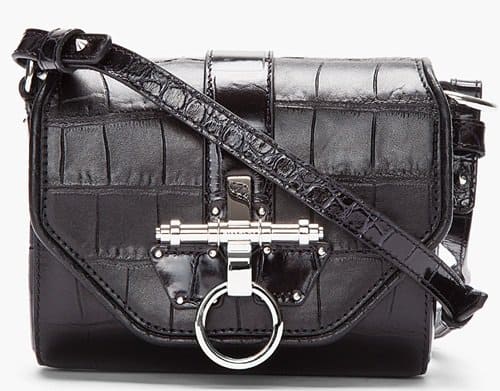 Givenchy Obsedia in Croc Stamped Leather