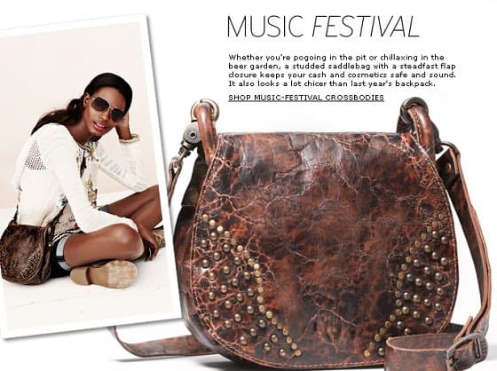 Crossbody bags are perfect for hitting up a music festival