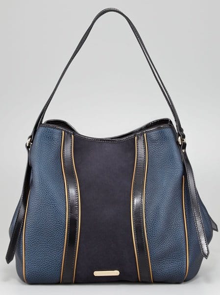 Mixed-Media Handbag by Burberry