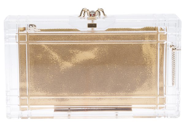 Charlotte Olympia Pandora Clutch with Gold Pouch