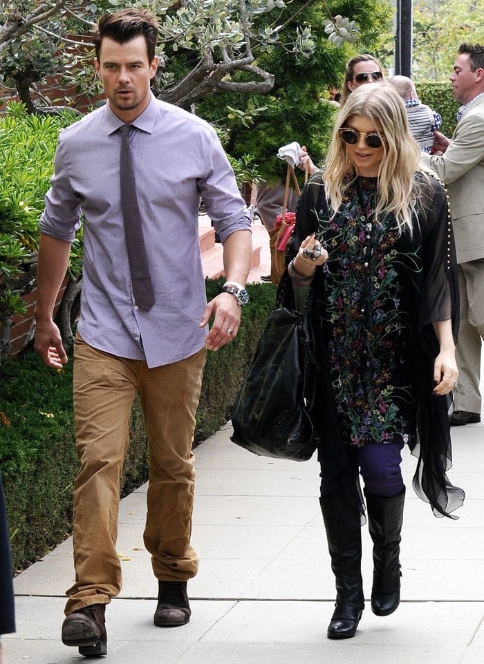 Fergie married fellow Christian actor Josh Duhamel in a Catholic ceremony in 2009