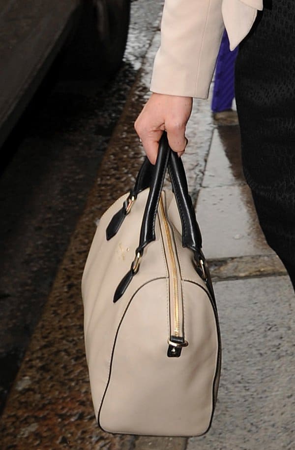 Pippa Middleton carrying a Kate Spade satchel