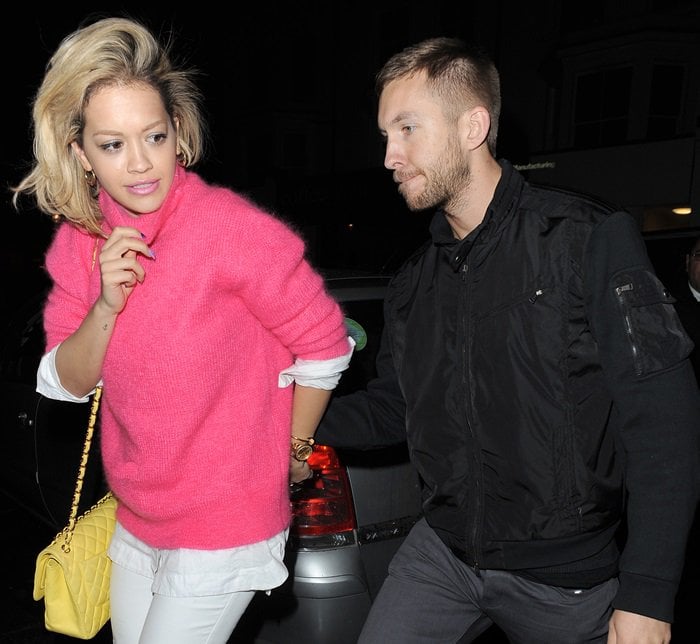 Rita Ora and Calvin Harris at the Electric Cinema in Notting Hill, London, United Kingdom, May 13, 2013