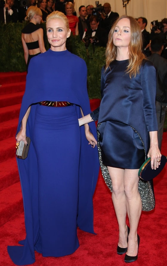 Both ladies stood out in their blue frocks