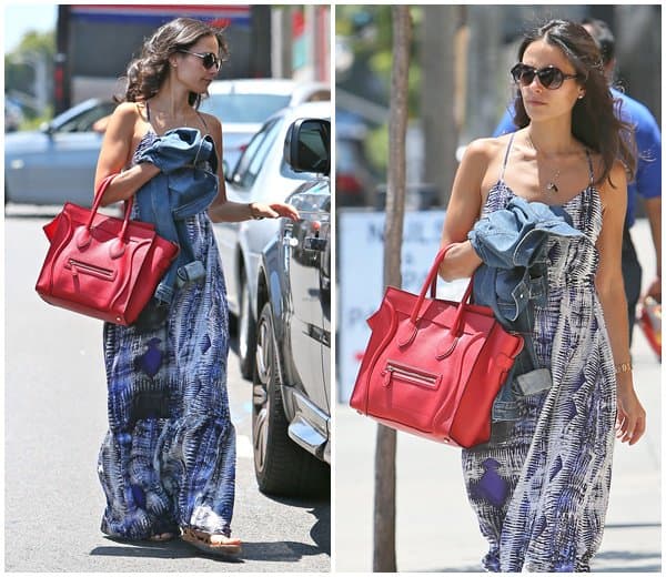 Jordana Brewster spotted leaving Brasilian Blow Dry Bar on Sunset Boulevard in Los Angeles on June 14, 2013