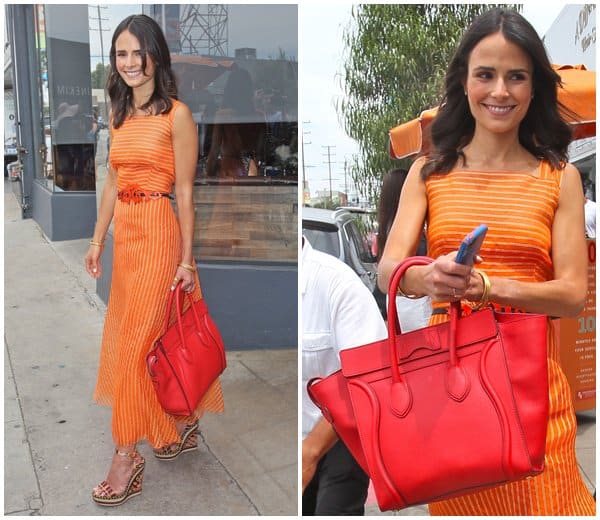 Jordana Brewster leaving a private event held by Paper Denim & Cloth at Son of a Gun Restaurant in Los Angeles on June 11, 2013