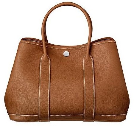 Hermes Garden Party Bag in Gold Negonda Leather
