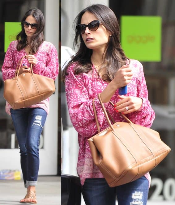 Jordana Brewster running errands while decked in a simple but boho-chic outfit in Brentwood, Los Angeles on June 5, 2013