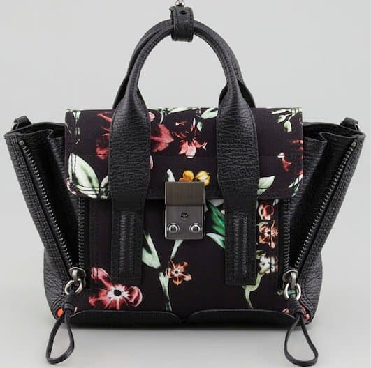 3.1 Phillip Lim Pashli Floral Mini Satchel Bag in Black