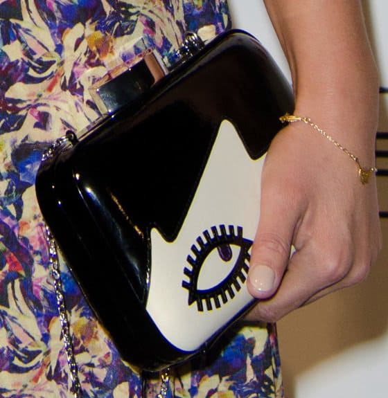 Jenny Louise Coleman's "Doll Face Fifi" hard case purse