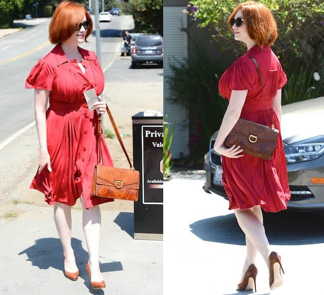 Christina Hendricks attending Jennifer Klein’s 15th Annual Day of Indulgence Private Party in Brentwood, Los Angeles, on August 11, 2013