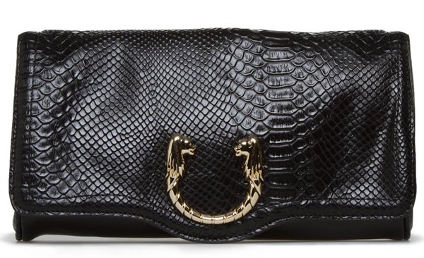 Azusa Crocskin Handbag in Black