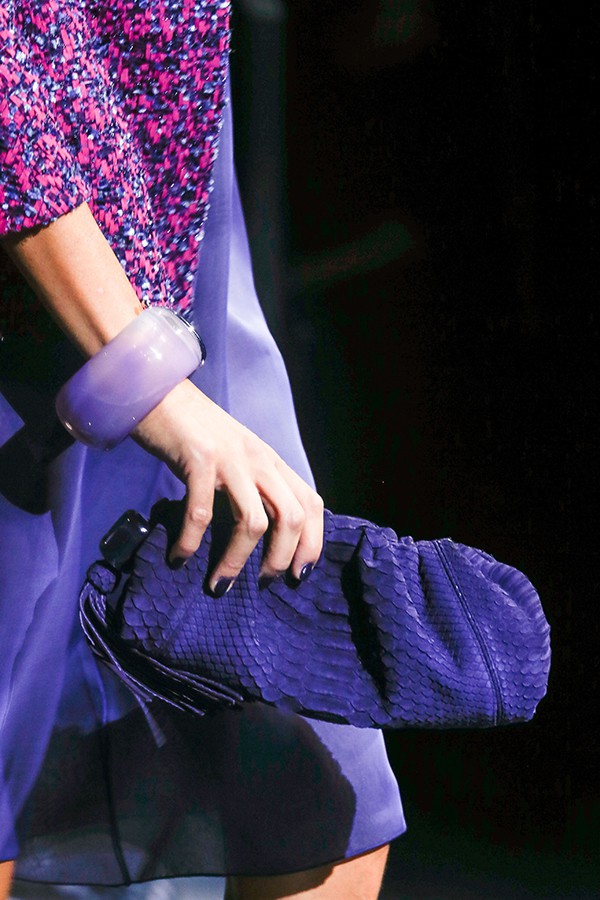 Bags included on the Giorgio Armani runway at Milan Fashion Week Womenswear Spring/Summer 2014