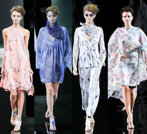 Giorgio Armani’s show at Milan Fashion Week Womenswear Spring/Summer 2014
