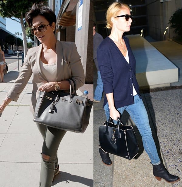 Structured totes like the Birkin are favored by powerful women