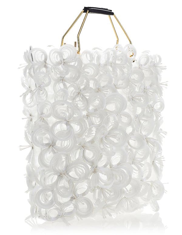 Marni Net and Nylon Woven Shopping Bag in Diamante