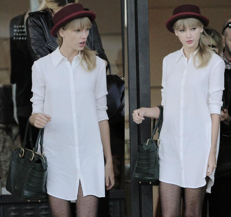 Taylor Swift off to shop with friends at Barney's New York store in Beverly Hills