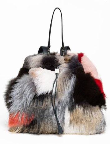 The Row Patchwork Fur Backpack