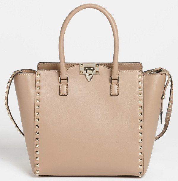 Valentino - 'Rockstud' Double Handle Leather Tote