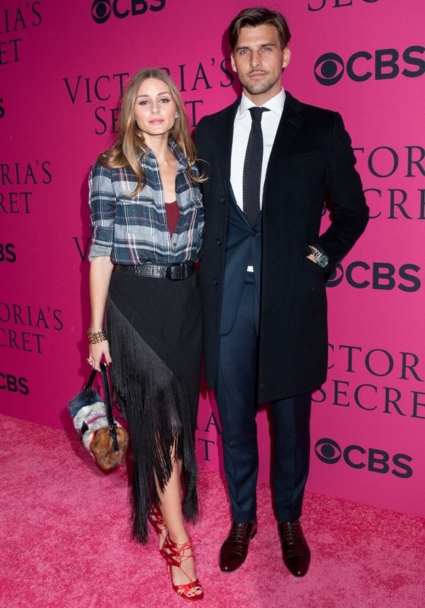 Olivia Palermo with hunky boyfriend Johannes Huebl at the Victoria's Secret Fashion Show
