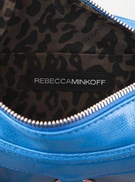 Rebecca Minkoff Neon Lizard Mini Mac Bag in Royal Blue