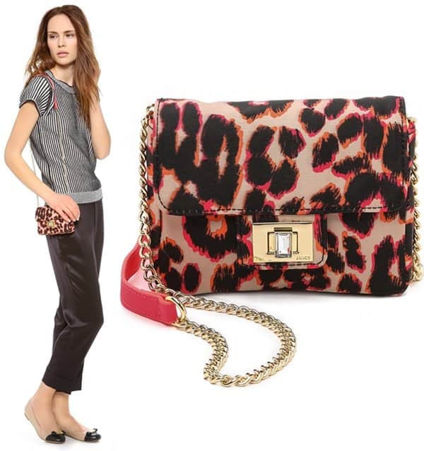 Juicy Couture Rosewood Mini G Leopard Print Bag