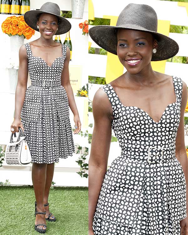 Lupita Nyong'o at the Seventh Annual Veuve Clicquot Polo Classic at Liberty State Park in New Jersey on June 1, 2014