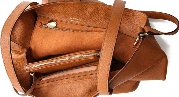 Meli Melo's iconic handbag combines luxurious design with the softest premium Italian leather