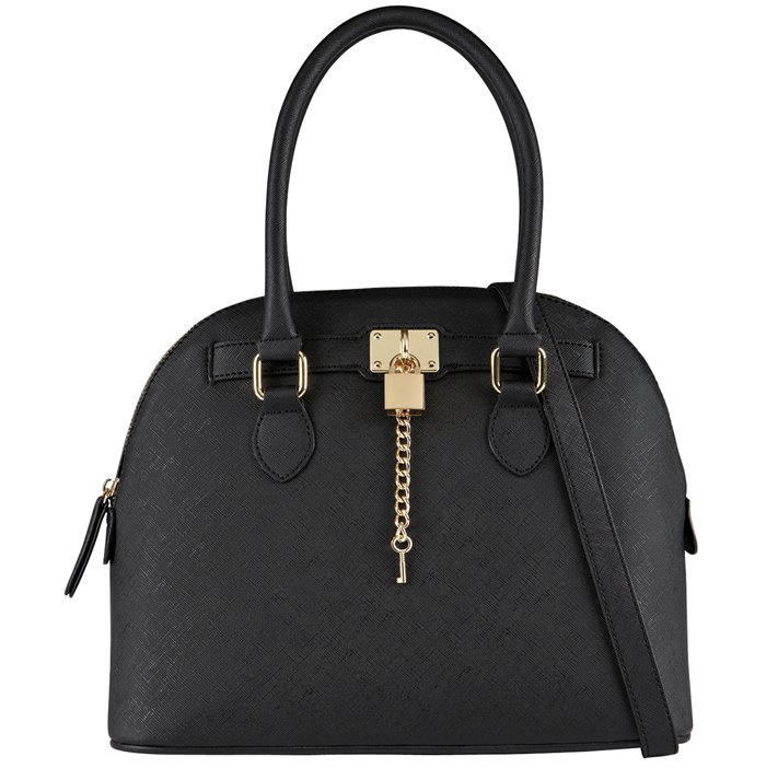 Aldo "Frattapolesine" Handbag in Black Synthetic