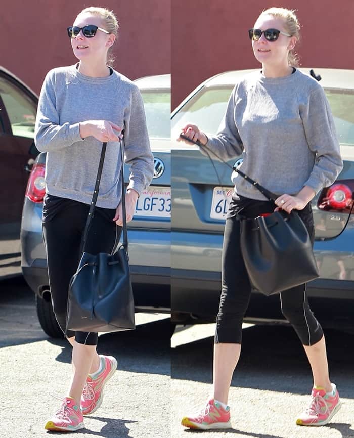 Kirsten Dunst heading to the gym in Los Angeles on October 16, 2013
