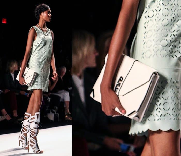 Bag modeled at Mercedes-Benz New York Fashion Week Spring/Summer 2014 on September 6, 2013