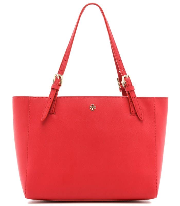 Tory Burch York Small Buckle Tote in Kir Royale